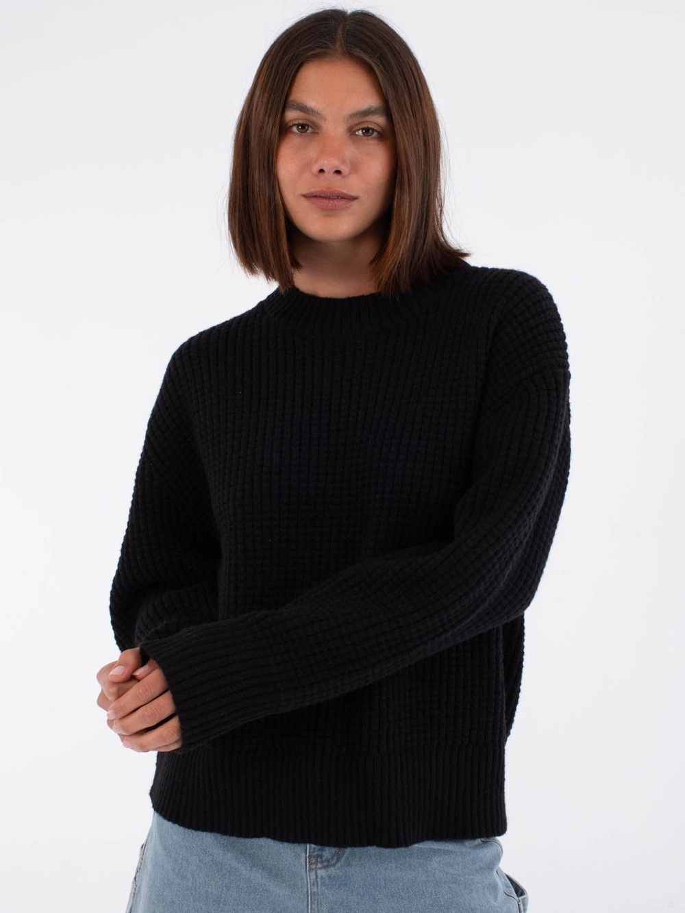 ONLY Black Crewneck Sweater